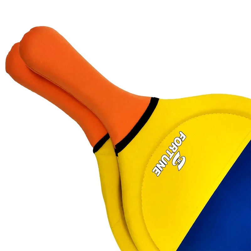 Yellow neoprene waterproof beach paddle with ball set water toy New Model Customized Neoprene Beach Paddle