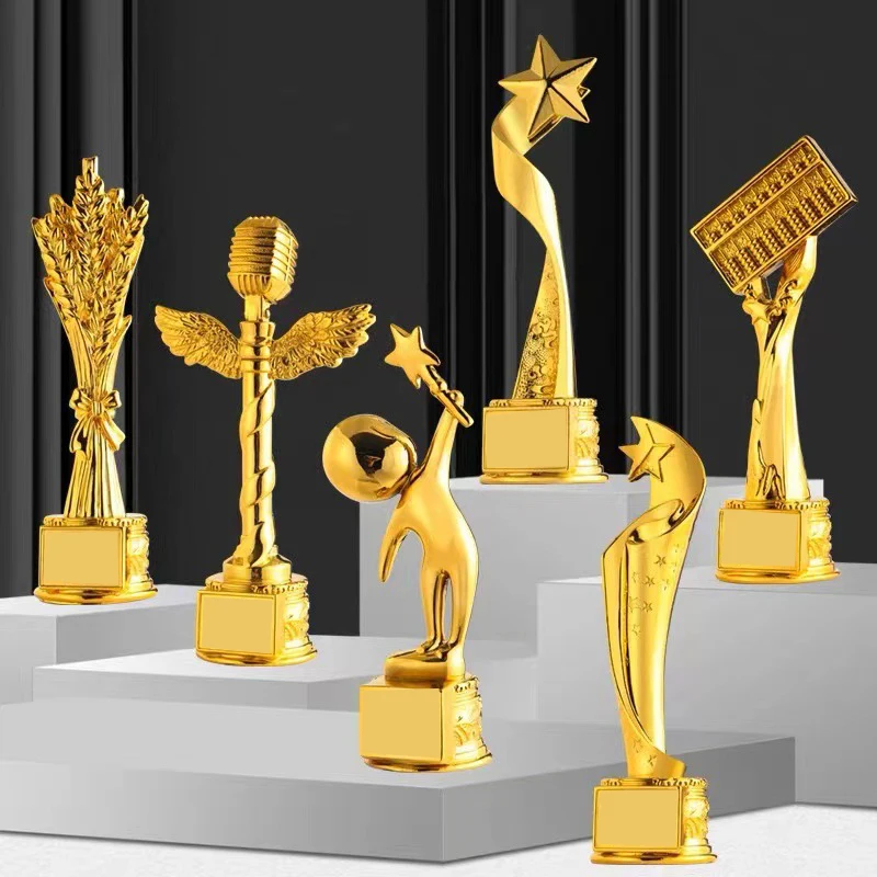 Custom Gifts Gold Trophies And Medals Metal Plastic Sport Trophy Cup Manufactures