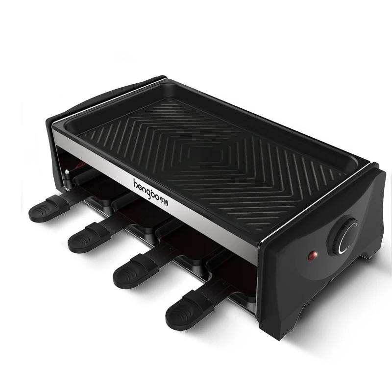 
raclette grills Multifunction indoor rectangular smokeless bbq electric grill machine 