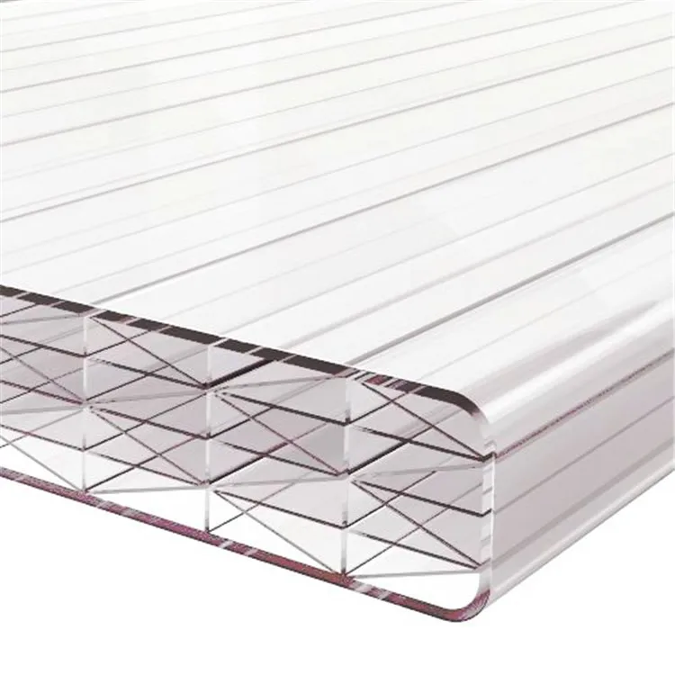 Factory production customizable multiple options available 10mm 12 mm 16mm multi wall polycarbonate sheet
