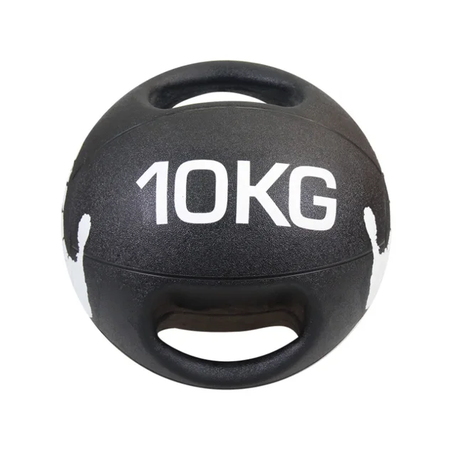 Wholesale dual grip fitness black 3kg 7kg weighted slam medicine ball set with handle
