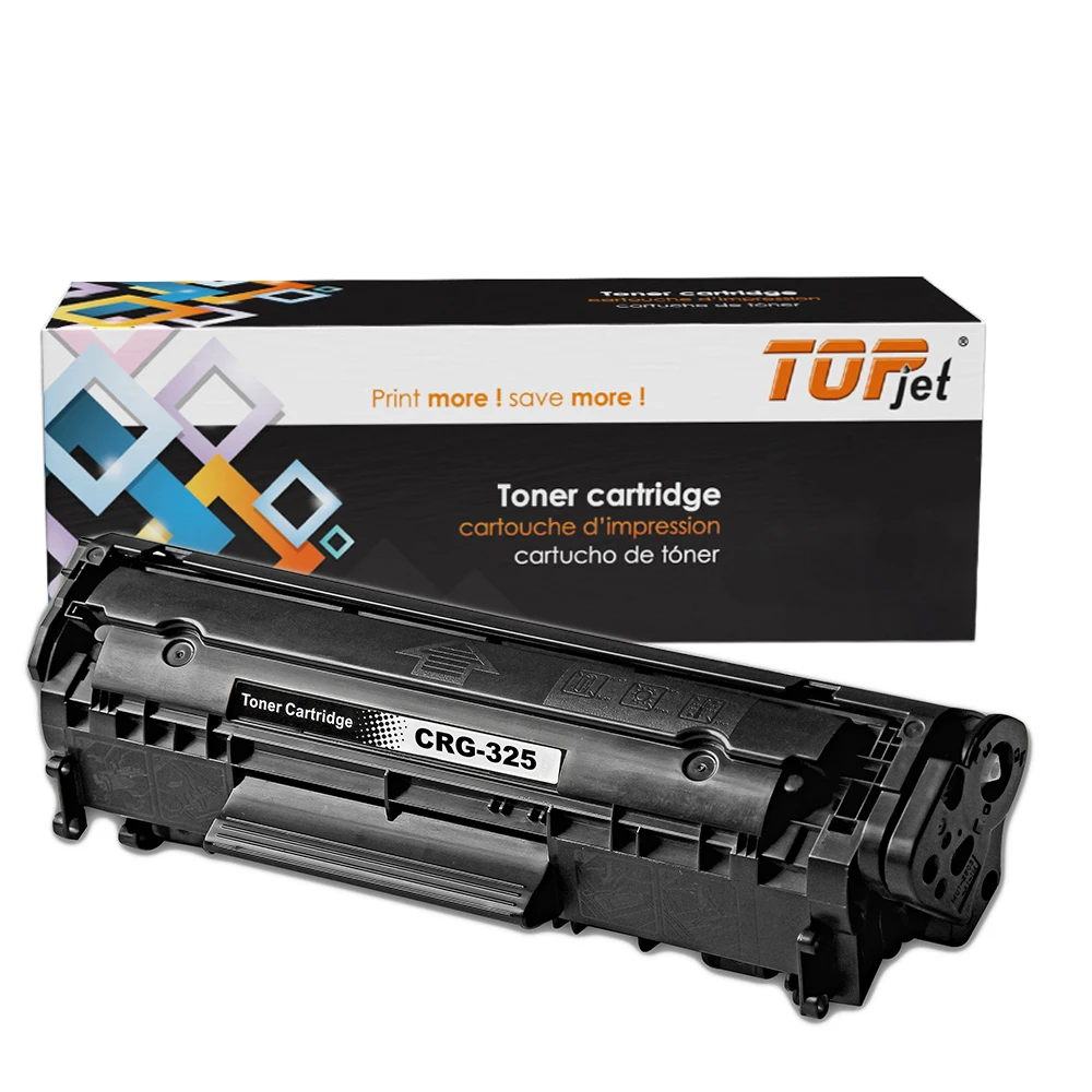 Topjet  CRG325 CRG125 CRG725 Black Laser Toner Cartridge CRG 325 325 725  Compatible For Canon LBP 6000 6018 MF3010 Printer