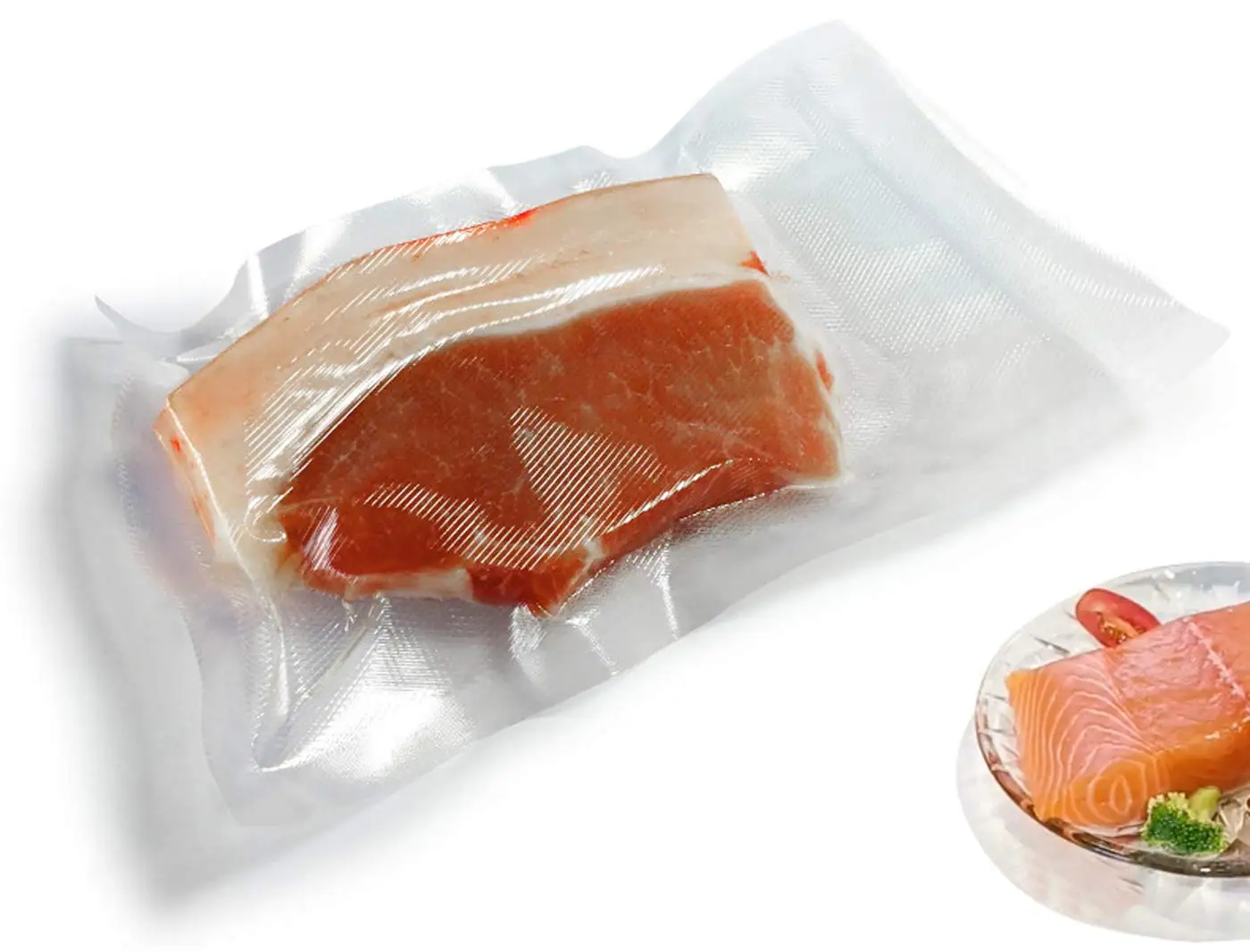 Vacuum shrink plastic bags for packaging dried food, meat, pork, chick, mutton, beef, fish