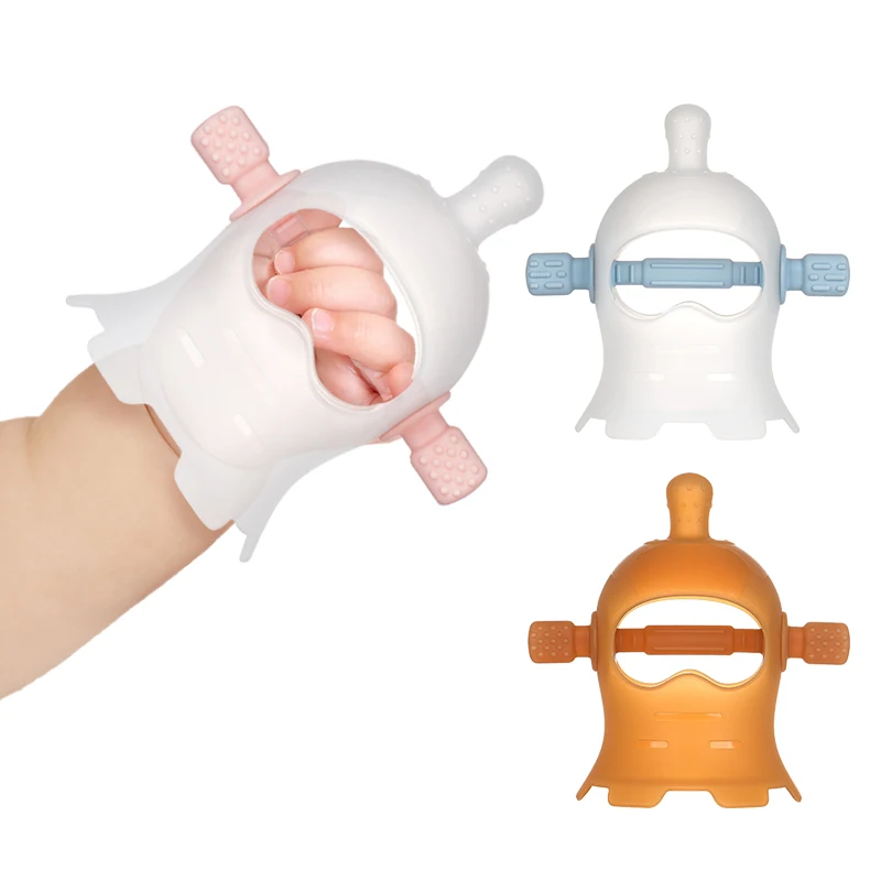 Silicone Baby Teething Toys Infant Rattling Teether Soothing Pacifier BPA Free Teethers Mushroom Teether