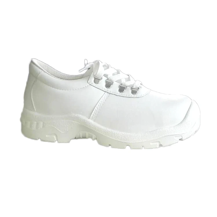 White Microfiber Leather Nurse Safety Shoes  Medical Shoes For Hospital