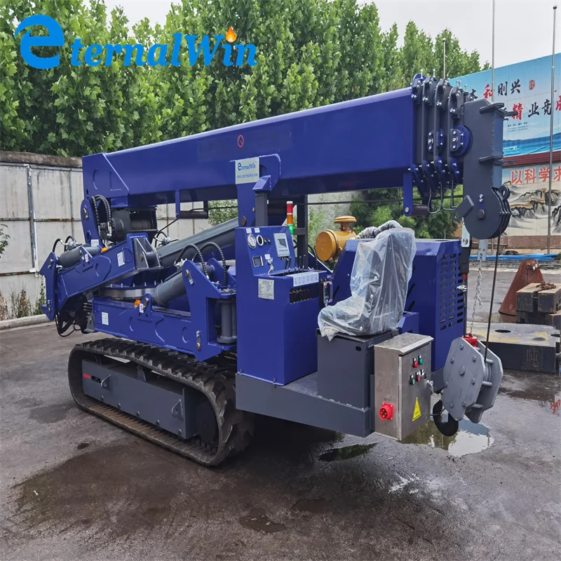 Best Quality Diesel Engine Drive Spider Crane Electric Movable Small Spider Crane Mini Crane For Sale