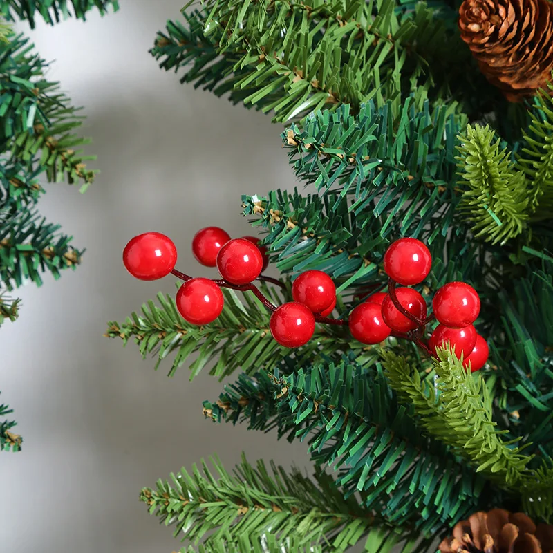 270cm PVC+PE Green plant large pine wreath Home escalator door frame decoration christmas tree pine