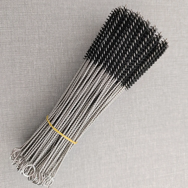 230mm 304 Stainless Steel Straw Cleaning Brush For Bamboo Silicone Straw Cleaners