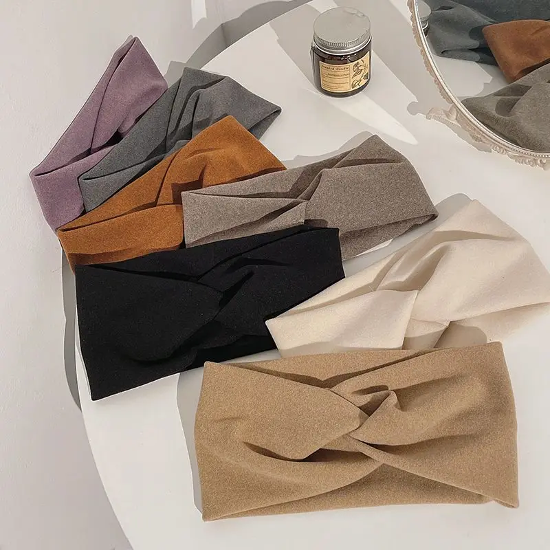 Hot Selling Girls Temperament Hair Band Wide Edge Women Tied Hair Simple Face Wash Daily Wear Hair Accessories