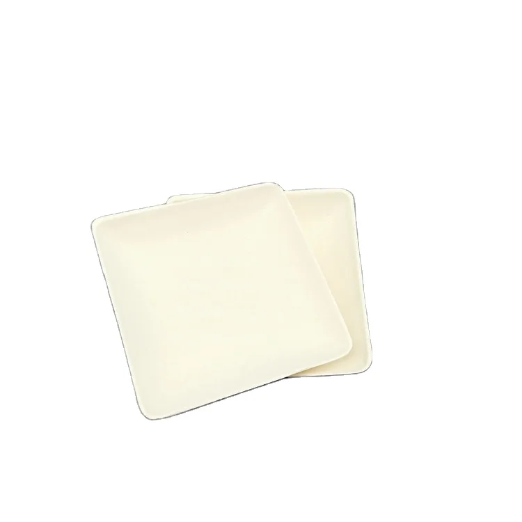 disposable sugarcane bagasse spoon shape dessert sauce dish