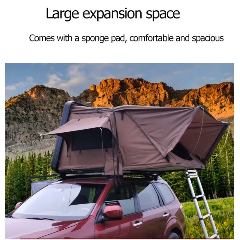 Outdoor Camping Road Trip 3-4 People Hardtop Car Roof Tent