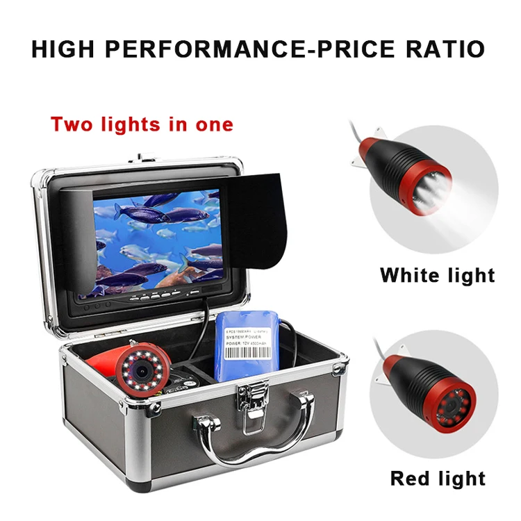 Hd Waterproof 15m Cable Deep Water Underwater Fishing Camera System 7 Inch Lcd Monitor Video Color Fish Finder