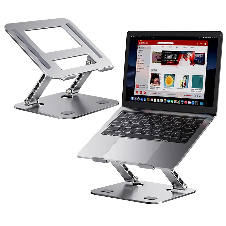 MC Ergonomic aluminum desk notebook holder foldable laptop stand for macbook adjustable notebook computer stand