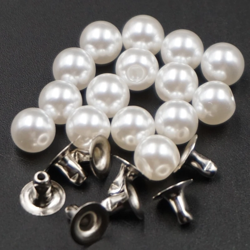 Newest hot selling freshwater button pearl DIY pearls for rivets on caps