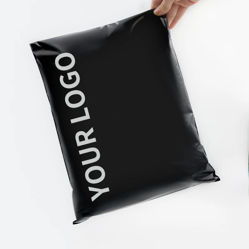 Custom Black Plastic Pecyclable Express Bag Poly Mailer LDPE Waterproof Shipping mailing bag