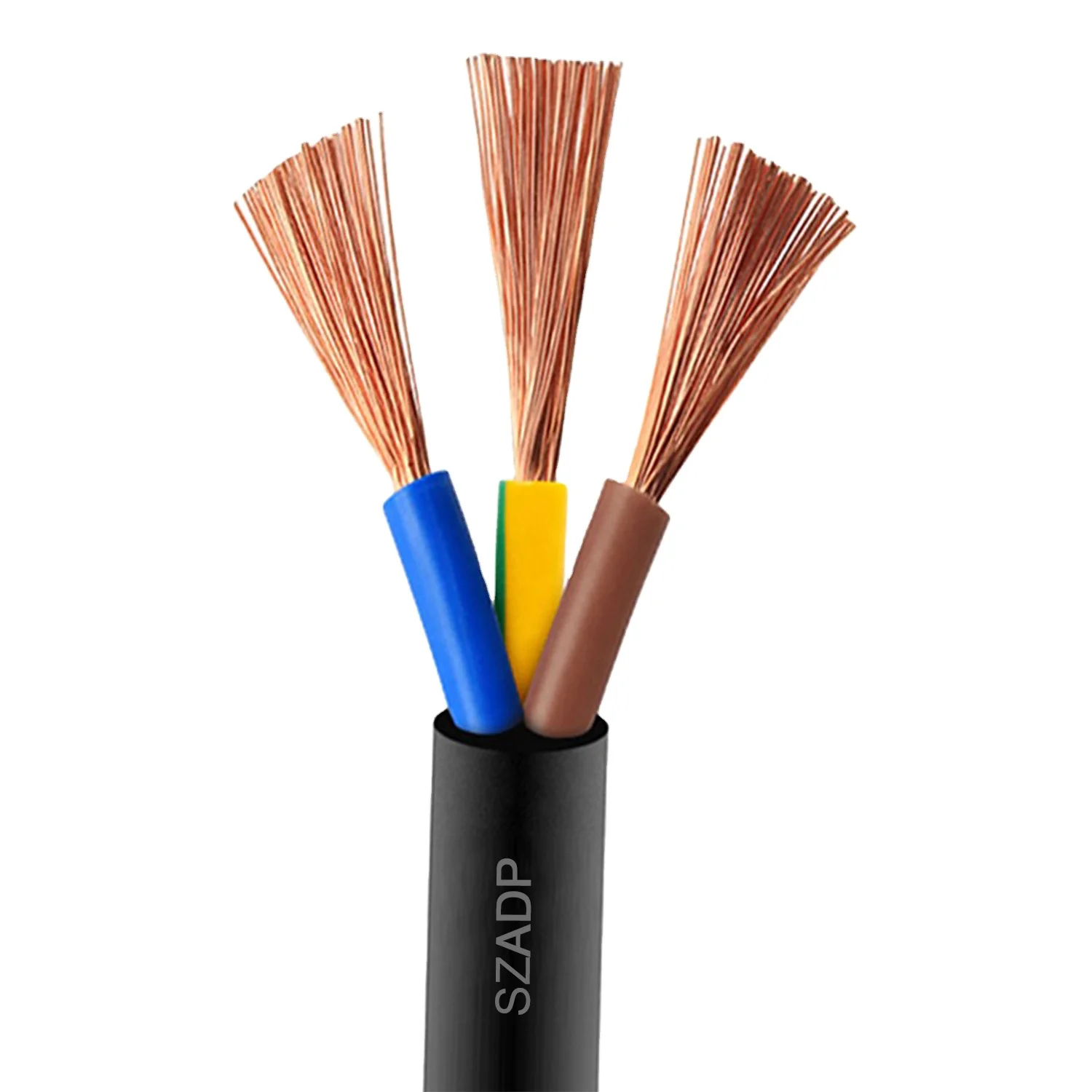 RVV BVVB Electrical Flexible Wire PVC Insulation Wire 2-5 Core Copper RVV House Power Cable 2*0.5mm 2*0.75mm 2*2.5mm Power Cable