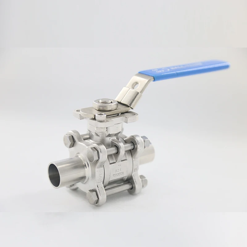 
Factory Direct Sale Sanitary Stainless Steel Welding Type Ball Valve 