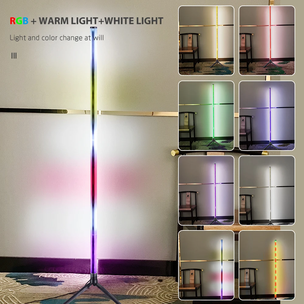 Smart Led Flood Lamp Corner Floor Lamp Lighting RGB New Design Decor Indoor 5W PC USB 20 Off-white Modern 80 Round DC 6V PSE 100