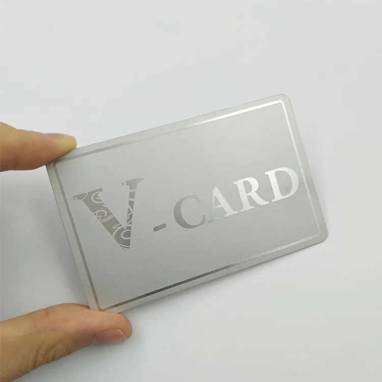 Cheap customized metal name card stainless steel blank metal business cards