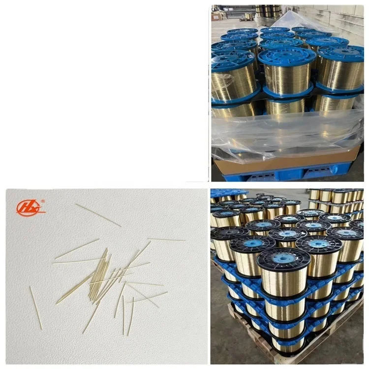 High Tensile Strength 2850Mpa Brass-plated steel micro fibers