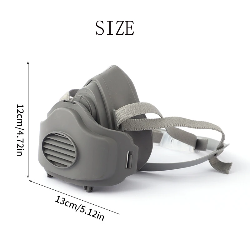 3200 Multi Purpose Industrial Construction Welding Paint Spray Dust Proof Anti Particles Half Facepiece Respirator Mask