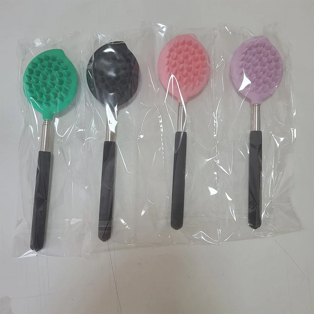 2023 New Arrival Double-head Silicone Face Mask Brush Soft Face Mask Facial Cleansing Brush Bath Skincare Applicator