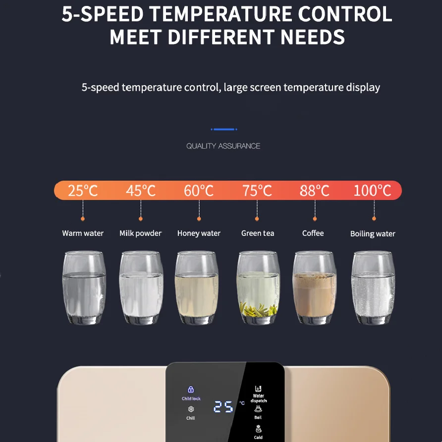 Wholesale Electric Pipeline Hot Cold Water Cooler Freestanding Wall Mounted Water Dispenser for Home  Office Use