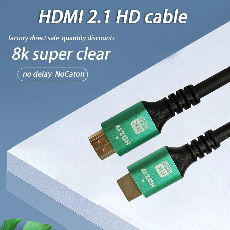 In Stock Gold Plated 8k Hd Video Cable  60hz Premium Hdmi Cable  Hdmi To Hdmi 2.1