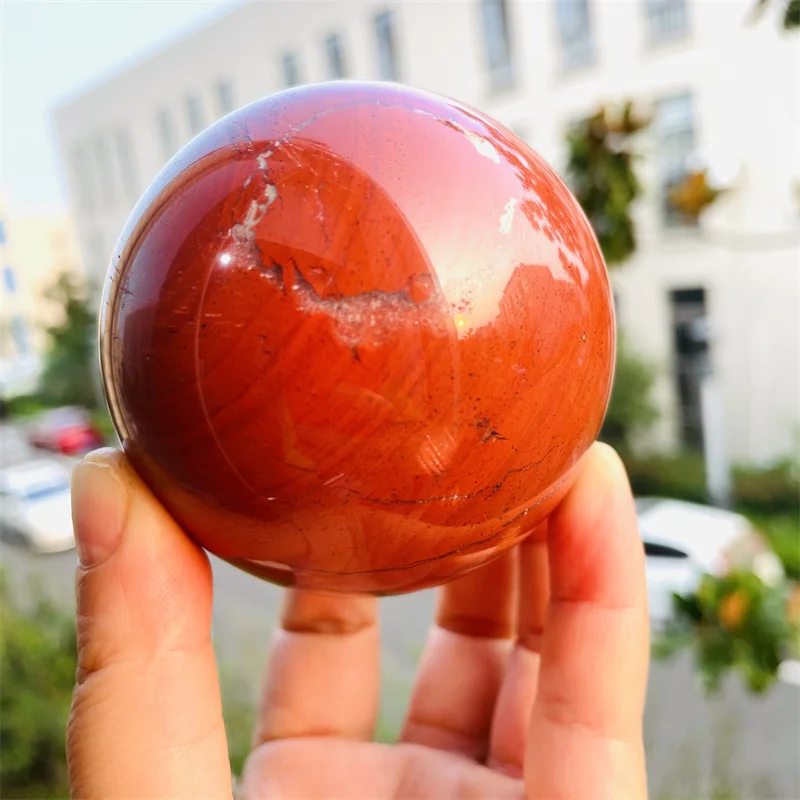 Cheap Price Natural Crystal Ball Polished Red Jasper Stone Spheres For Home Decoration