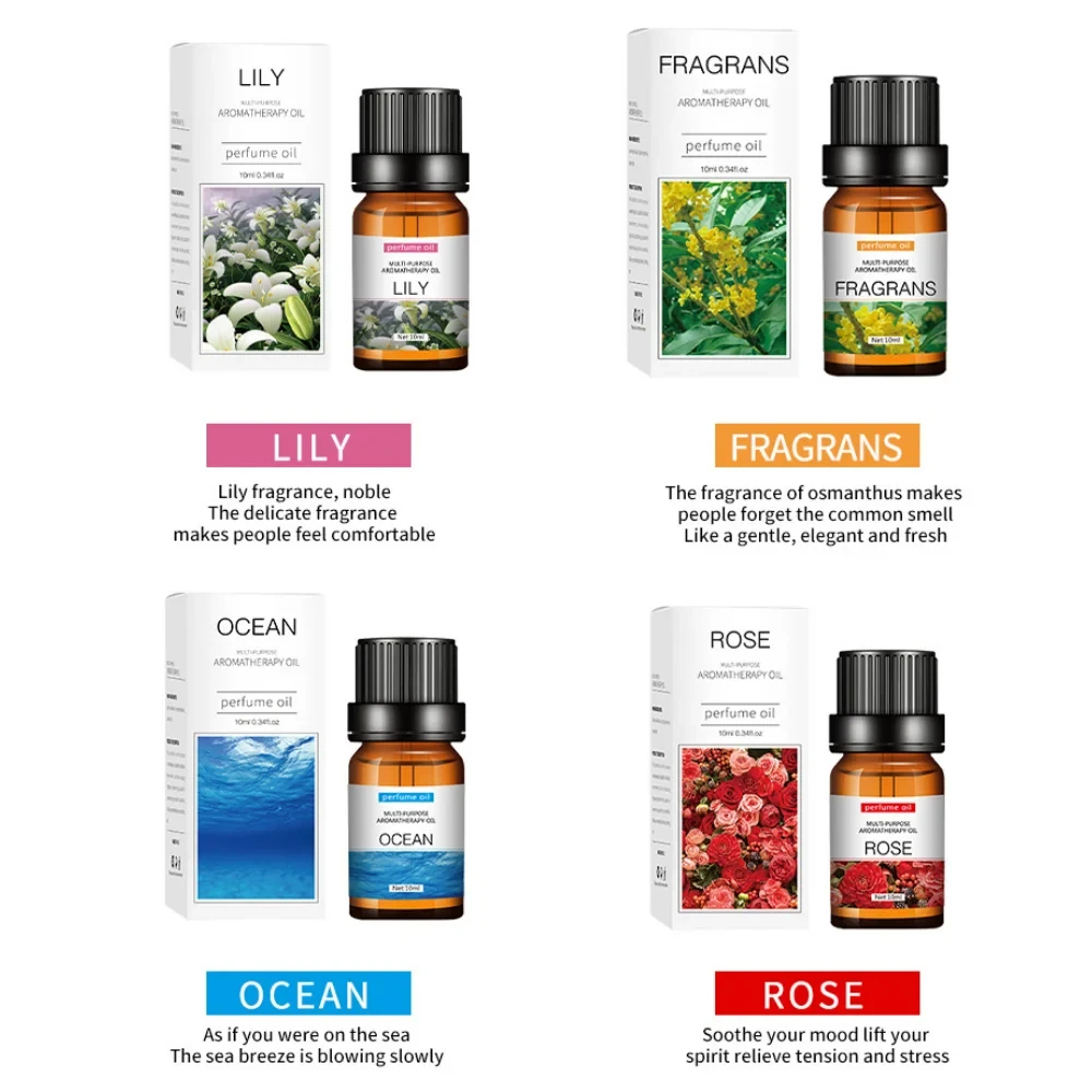 Lavender Essential Oil 10ml For Aromatherapy Aroma Diffuser Humidifier Diffused Stone Jasmine Water-soluble Plant Oil