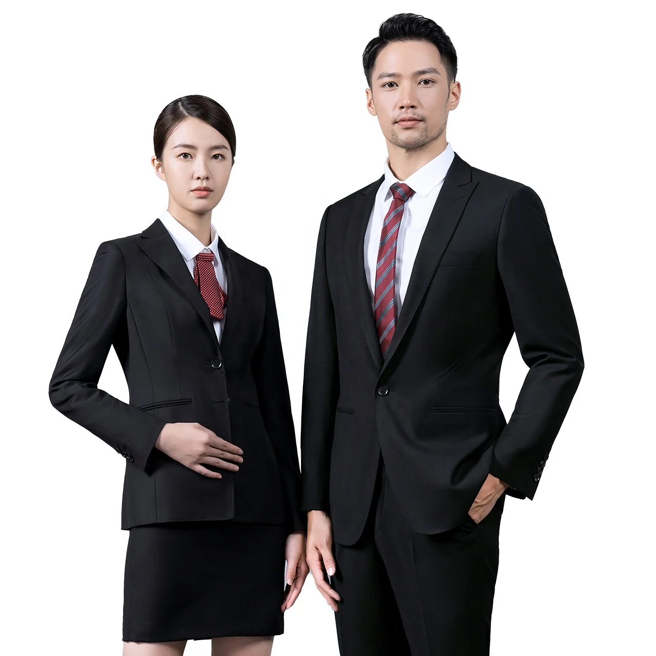 Custom-Made Casual Suits Size XL Adults Men Women Personalized White Collar Professional Wear Tailor-Made Black Office Uniform