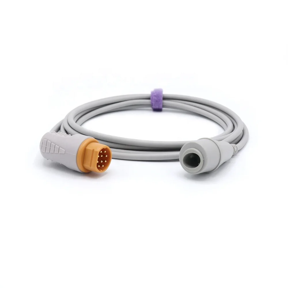 Draeger-Siemens IBP adapter cable 10 pins, Edward transducer, 3.2m