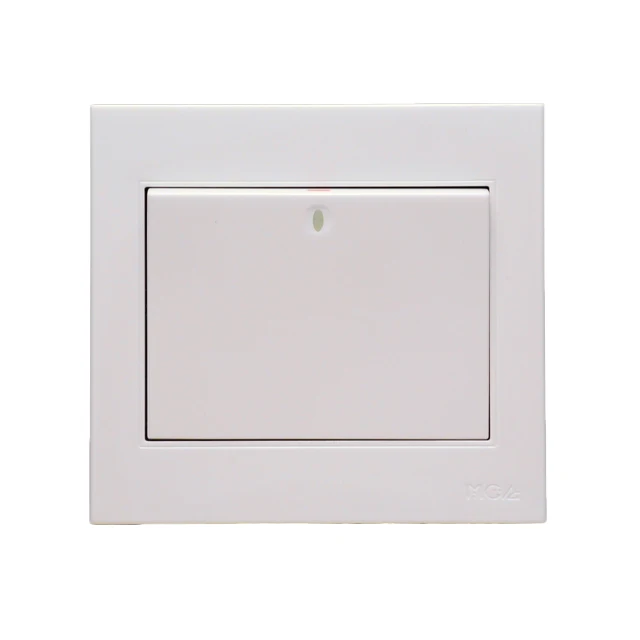 Modern design home use 4 gang 1 way wall switches with Luminous Indicator