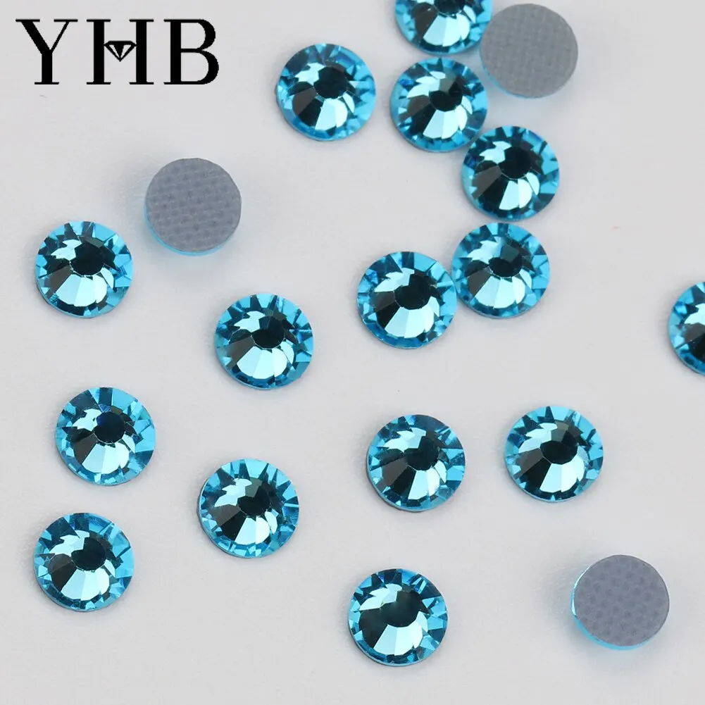 YHB High Quality Rhinestones Hot fix Rhinestones Bulk Hot-Fix Rhinestones Wholesale