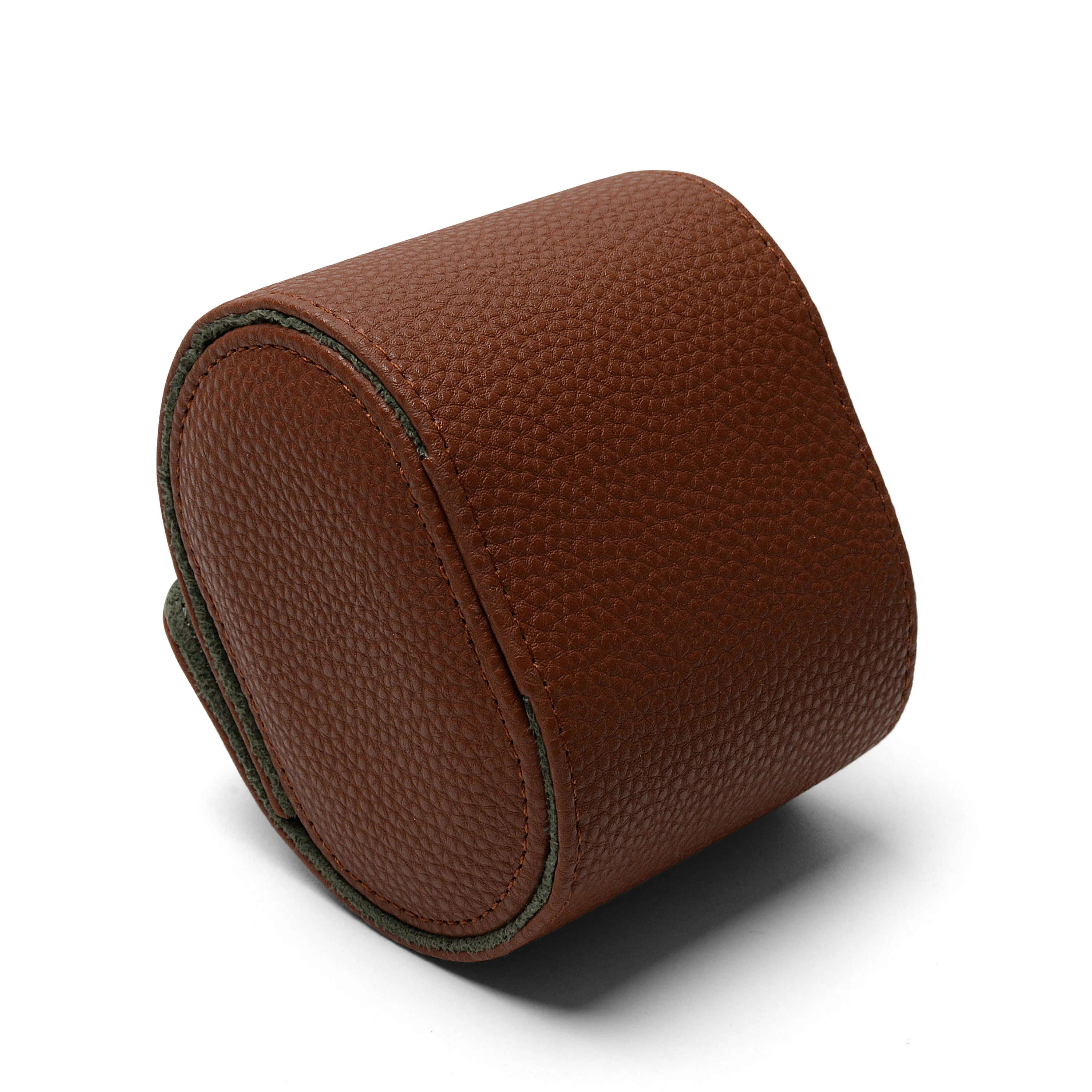 Wholesale New Trends customizable beautycase Luxury Brown Leather Jewelry Cases Men Watch Sets For Hotel Gift 1 solt With Box