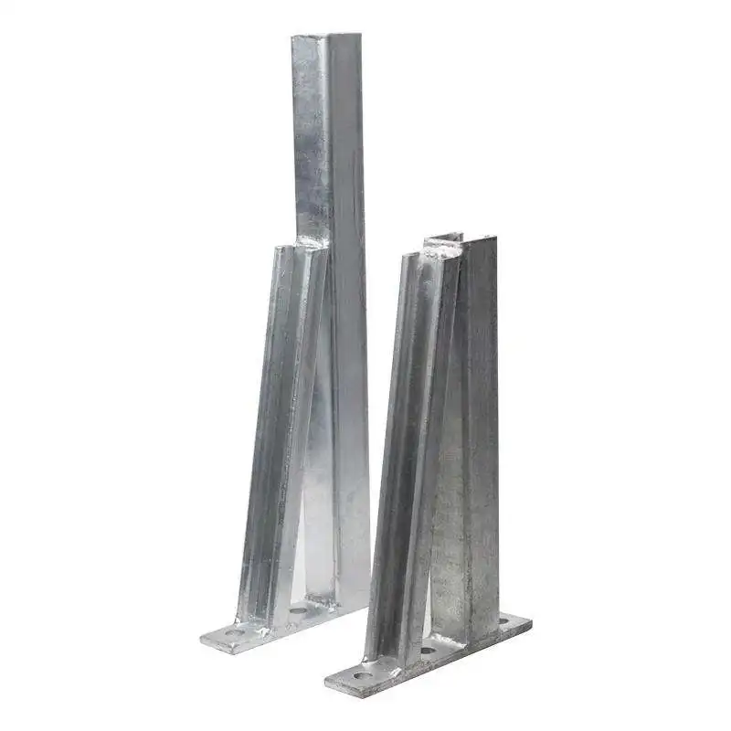 420mm Length Zinc Plated Unbraced Wall Brackets Wall Plate Welded on 27x18x1.2mm C Shape Profile for Simplify Fixing