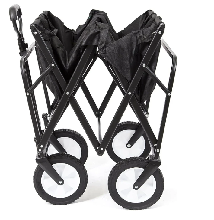 New Arrival  Durable 600D Rip Resistant Oxford Fabric Camping Folding Wagon Cart Grocery Sports Garden Wagons Carts