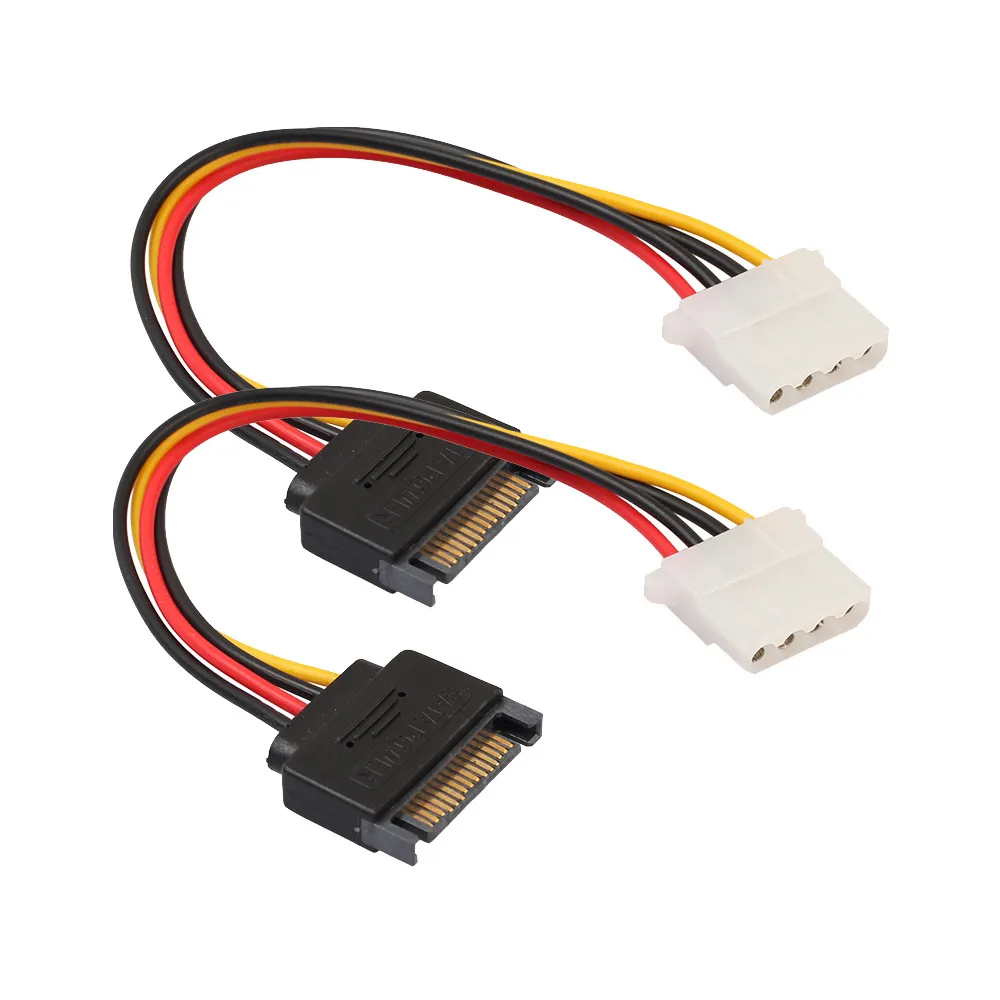 Кабель SATA 15-контактный разъем соединитель сетевого кабеля подходит для Molex IDE/SATA 4-контактный привод адаптер линии # LR2