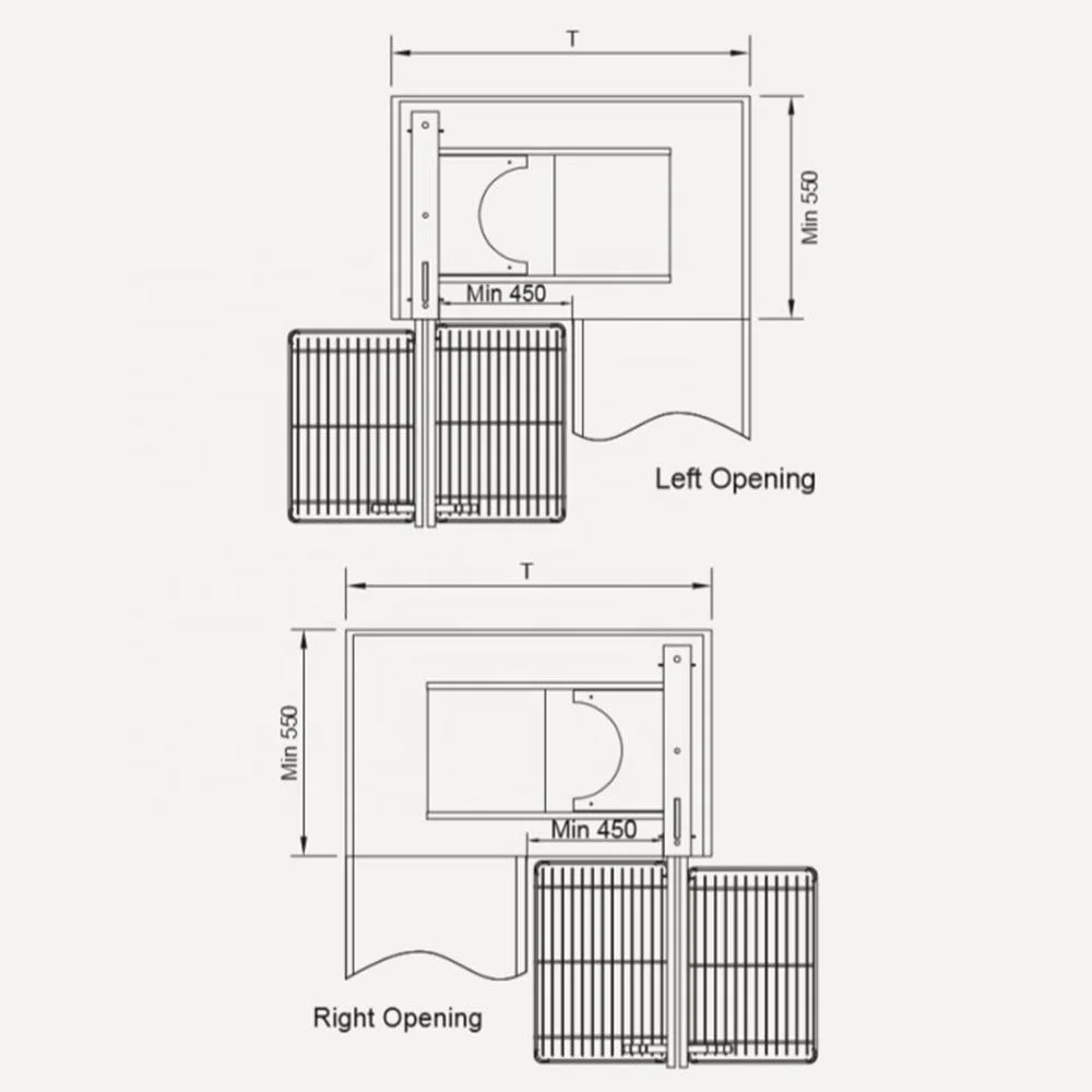 2021 Hot sale saft close kitchen magic corner cabinets pull-out wire basket