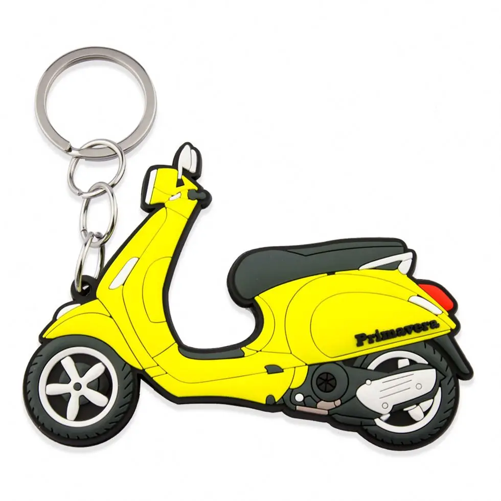 China Factory Supplied Top Quality Wholesale Rubber Band Gun Key Chain Pvc Key Chain Bike