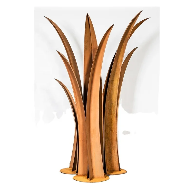 Reed Design Garden Corten Steel Residential Landscape Sculpture