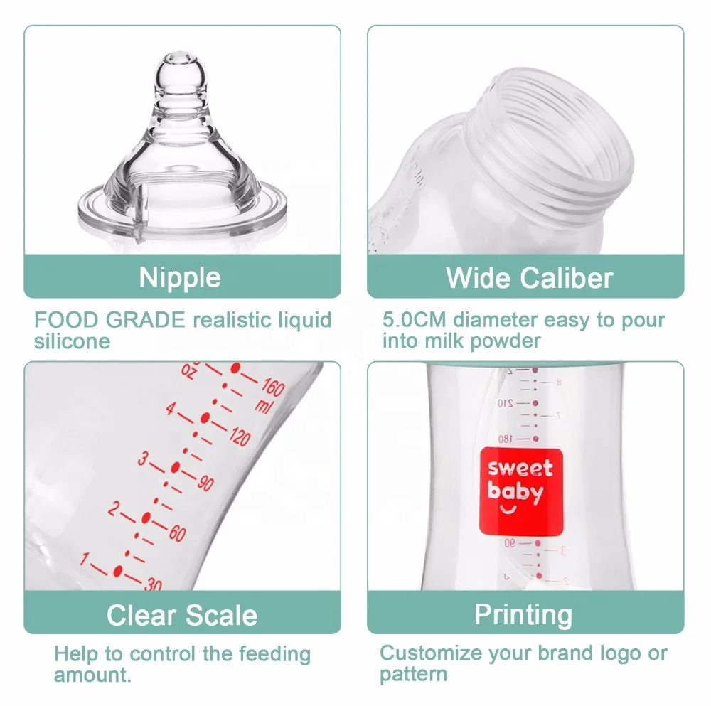 Manufacturer Unique Silicon Feeding Babies Feeder Newborn Bottle Set Wholesale BPA Free Sippy Cup Bebe Milk Baby Bottle