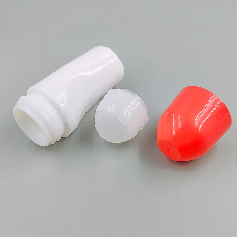 wholesale empty deodorant bottle 50ml colorful Ceramics Roll on Bottle custom logo deodorant bottles maker