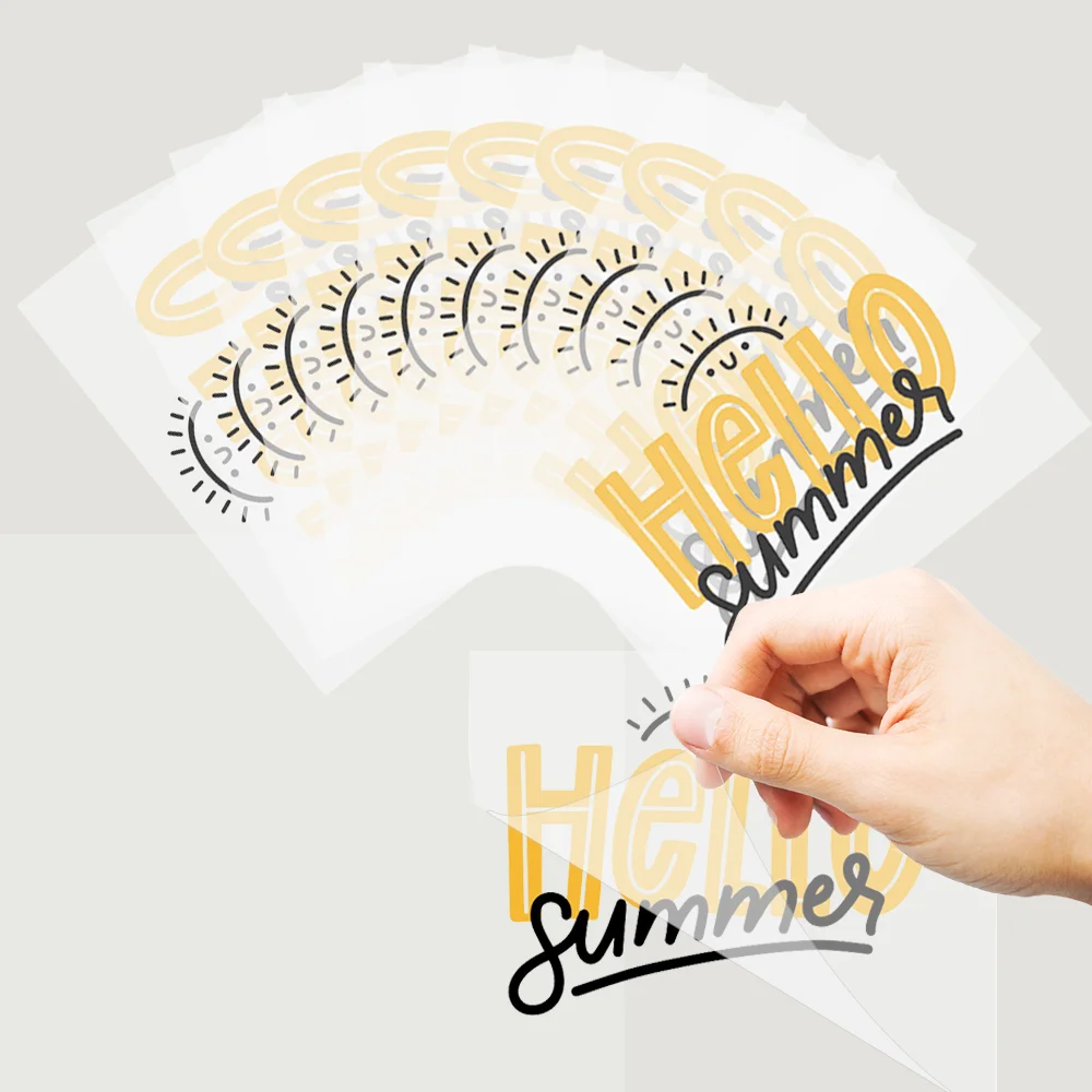 Custom UV Transfer Stickers  3D Embossed Decals for Packing