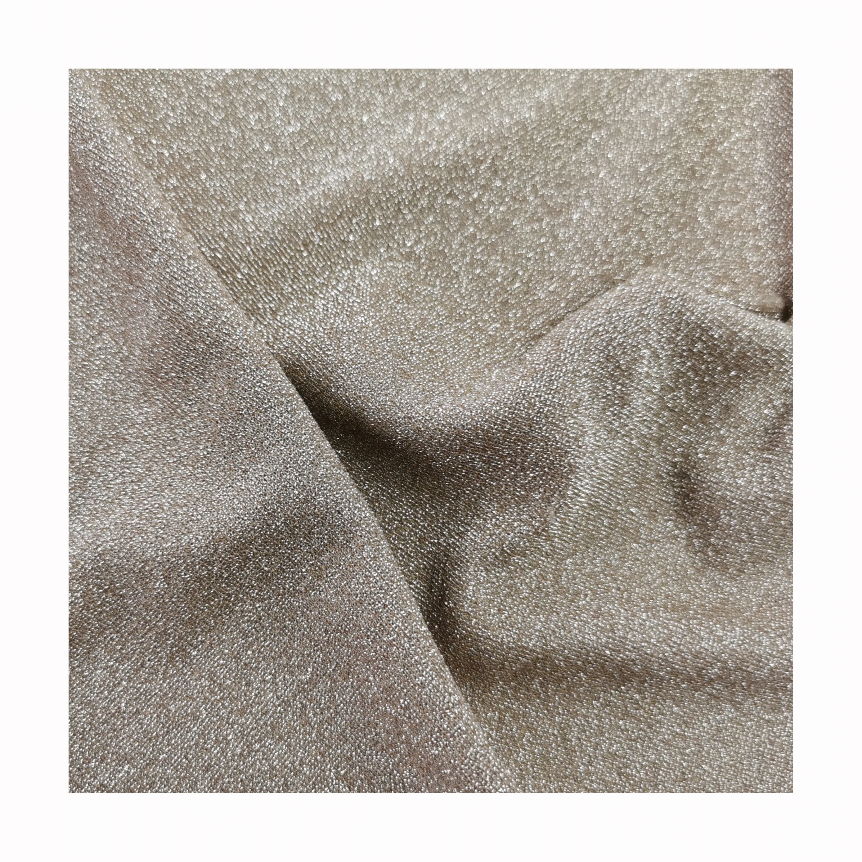 New arrival solid color  nylon fabric materiel  fabric knitted shinny fabric for dress