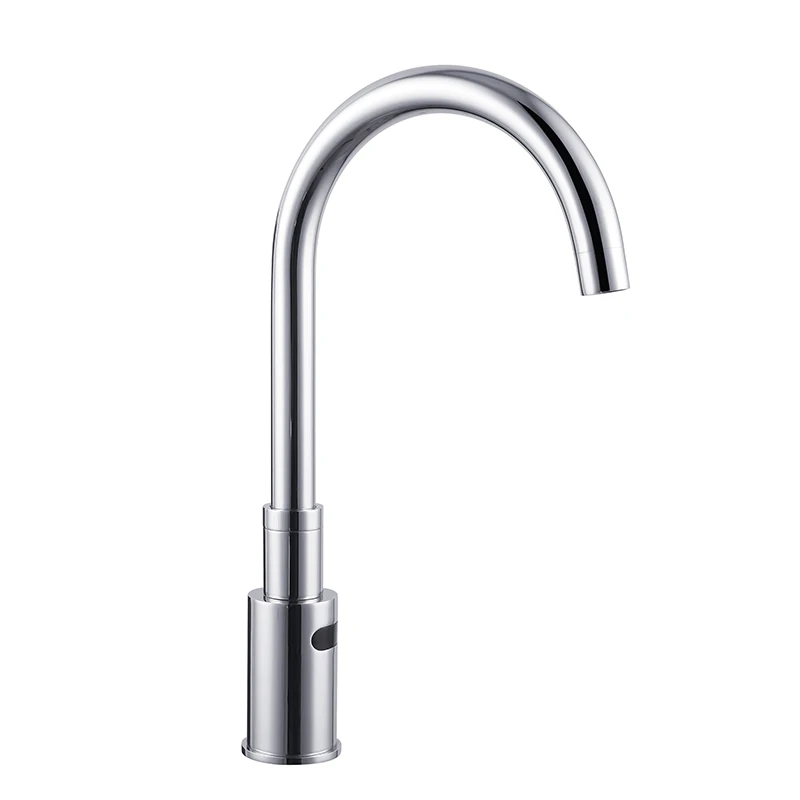 Economic Chrome Single Cold Auto Kitchen Sink Tap Touch Free Bathroom Sink Tap