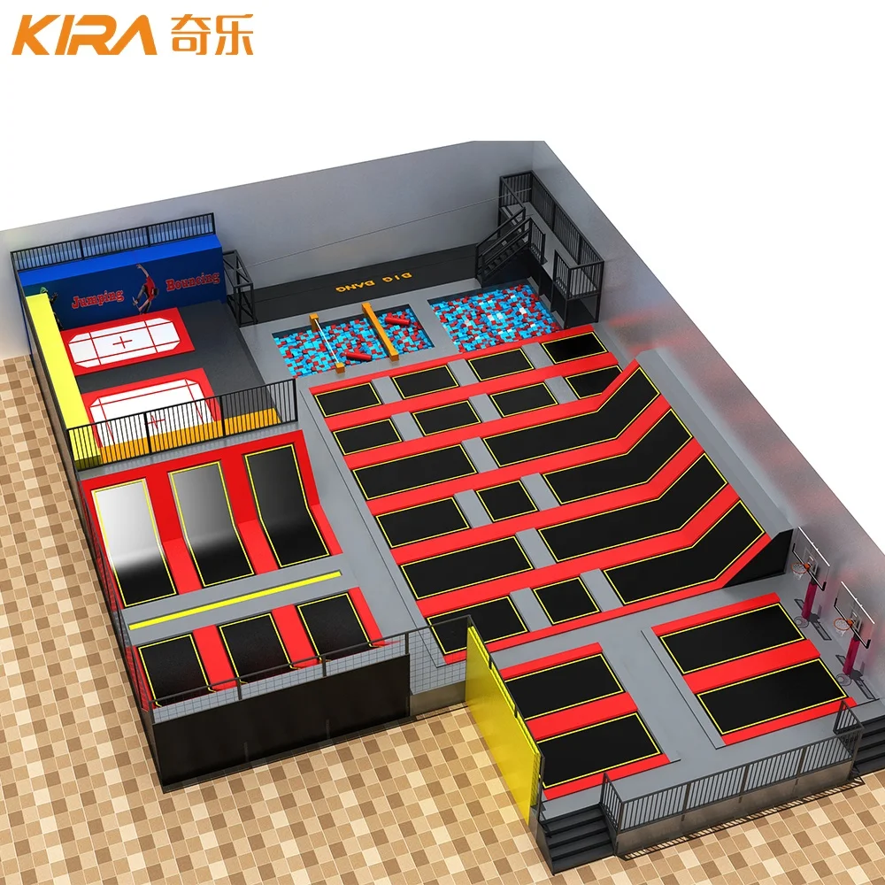 Commercial Used Kids Trampolines Turkey Indoor Trampoline Park For Sale