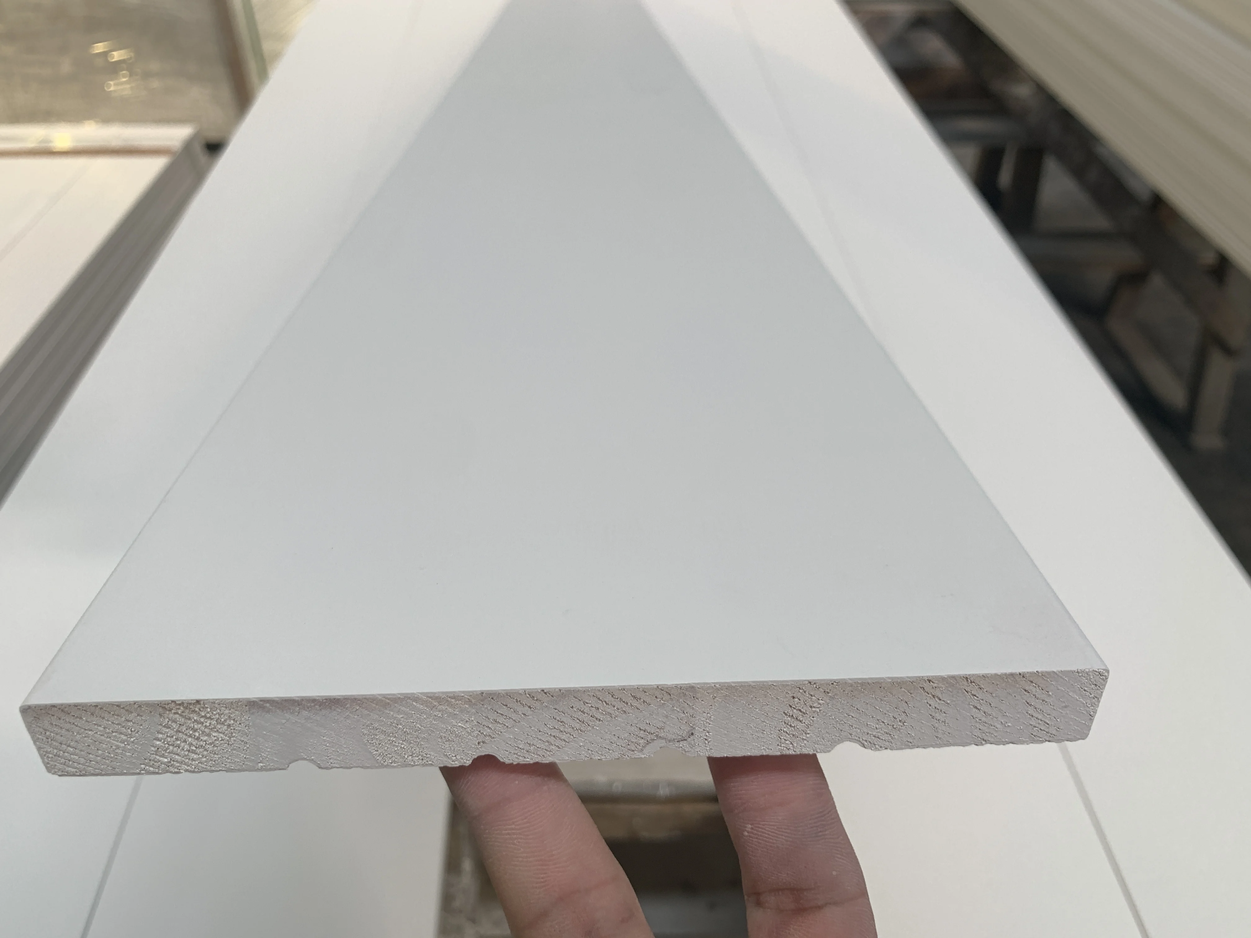 Pine White Primed Wood Mouldings Flat Door Frame Door Jambs