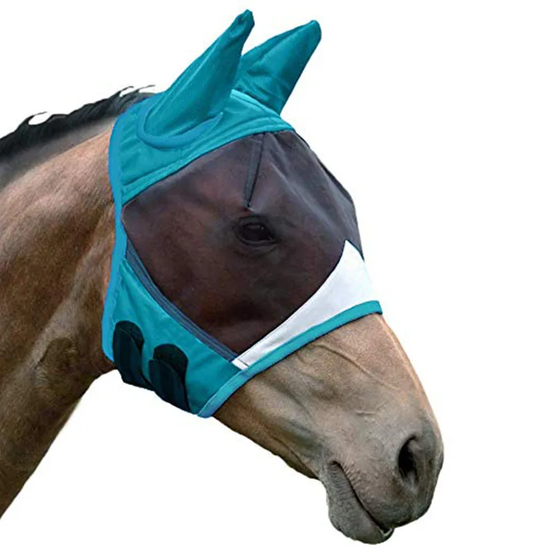 
Adjustable Horse Mesh Fly Mask with Ears 