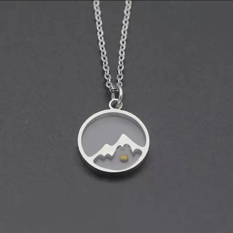 Letter Necklace Wholesale Custom 18 K Gold Plated Stainless Steel Angel Baby Princess necklace Fine Jewelry For Women